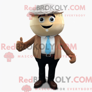 Tan Cupcake mascot costume...