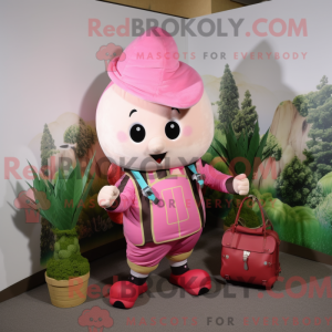 Pink Turnip mascot costume...