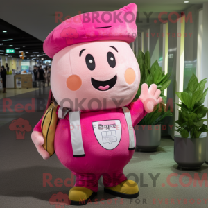 Pink majroe maskot kostume...
