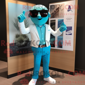 Turquoise Attorney mascot...