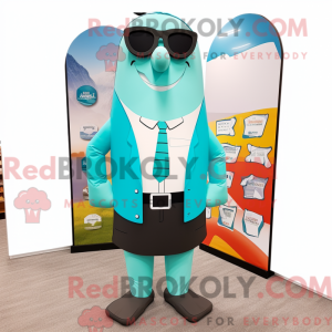 Turquoise Attorney mascot...