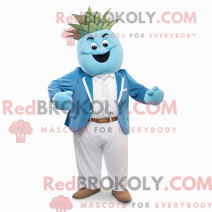 Sky Blue Pineapple mascot...