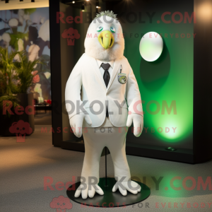 White Kiwi mascot costume...