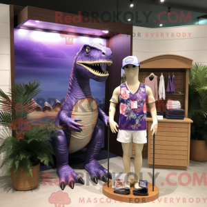 Lavender Allosaurus mascot...