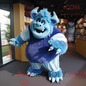 Maskotdraktfigur Blue Ogre...