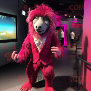 Magenta Baboon mascot...