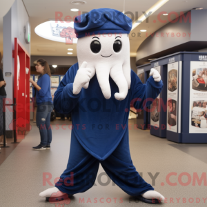 Navy Squid maskot kostume...