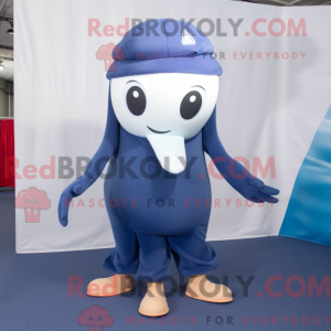 Navy Squid-mascottekostuum...
