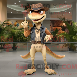Tan Dimorphodon maskot...