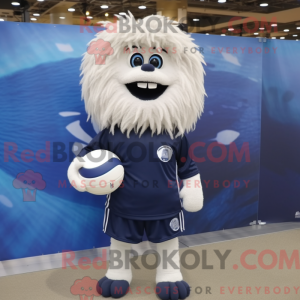 Navy Volleyball Ball maskot...