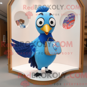 Blue Woodpecker mascot...