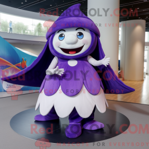 Purple Tooth Fairy mascot...