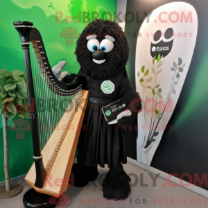 Sort Celtic Harpe maskot...