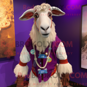 Purple Boer Goat mascot...