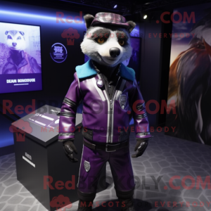 Purple Badger mascot...