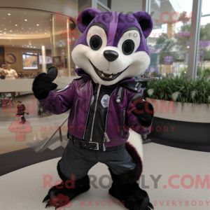 Purple Badger maskot...