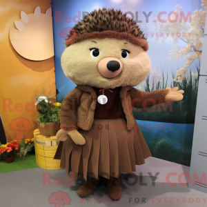 Brown Hedgehog mascot...
