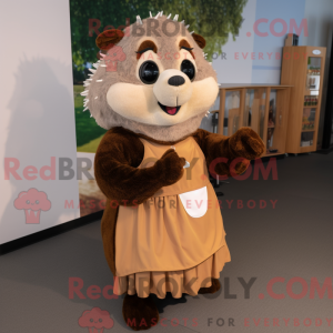 Brown Hedgehog mascot...