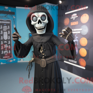 Black Undead mascot costume...