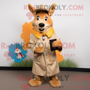 Tan Dingo mascot costume...