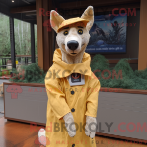 Tan Dingo mascot costume...