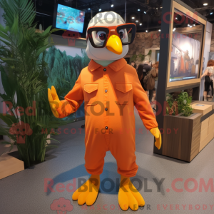 Orange Pigeon mascot...