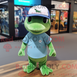 Green Dolphin mascot...