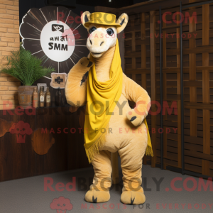 Citrongul Camel maskot...