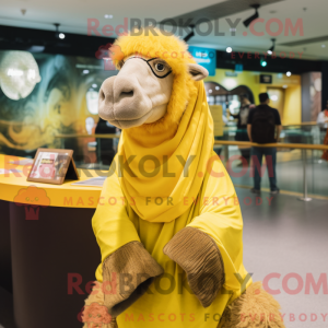 Lemon Yellow Camel mascot...