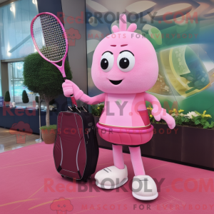 Rosa Tennisracket...