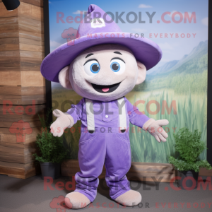 Lavender Pho mascot costume...