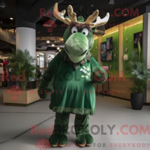 Forest Green Moose máscara...
