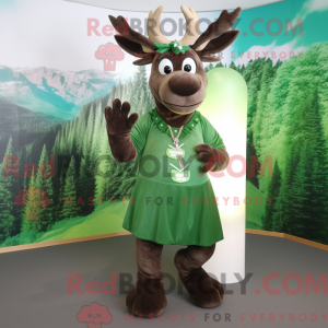 Forest Green Moose máscara...