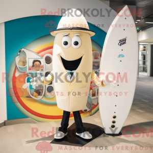 Creme surfbræt maskot...