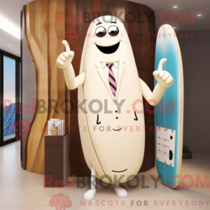 Cream Surfboard mascot...