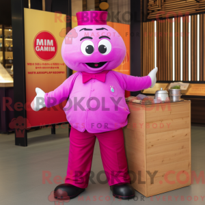 Postava maskota Magenta Dim...
