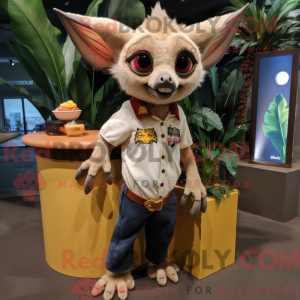 Tan Fruit Bat maskot...