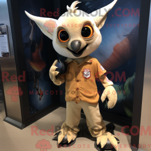 Tan Fruit Bat mascot...