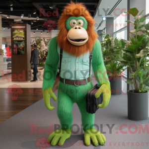 Green Orangutan mascot...