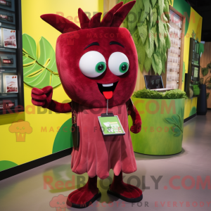 Maroon Celery mascot...