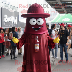 Maroon Bottle Of Ketchup...
