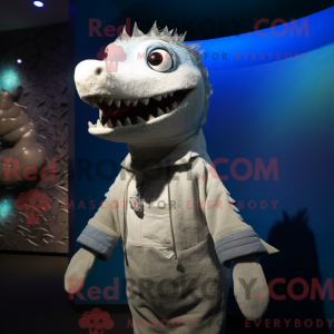 Sølv Barracuda maskot...