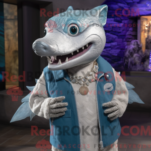 Silver Barracuda mascot...