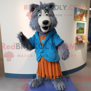 Blue Shepard S Pie mascot...