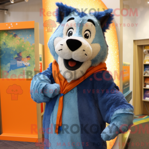 Blue Shepard S Pie mascot...