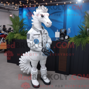 White Sea Horse mascot...