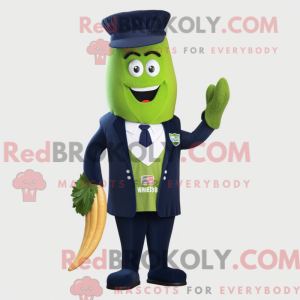 Navy Celery mascot costume...