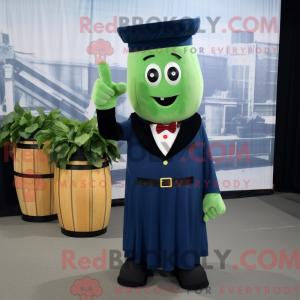 Navy Celery mascot costume...