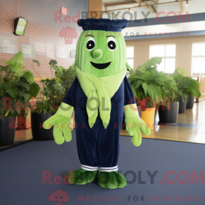 Navy Celery mascot costume...