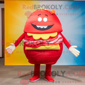 Red Hamburger mascot...